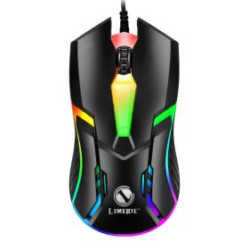 1200DPI USB Wired Gaming Mouse Optical Computer Mouse for PC Laptop 3 Keys Ergonomic Mice Led Light Night Glow Mechanical Mouse