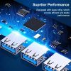 Type C Hub 5 IN 1 Multi Splitter Adapter With TF SD Reader Slot For Macbook Pro 13 15 Air PC Computer Accessories
