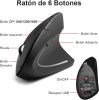 Rechargeable Ergonomic Wireless Mouse; 2.4GHz Wireless Optical Mouse with USB Receiver for Mac and Windows
