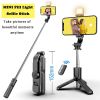 Mini Selfie Stick Tripode Movil Light Portabl Phone Stand Lamp Bluetooth Con Luz Palo Extensible Led Video Tripe Smartphone Aro