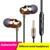 3.5mm Wired Headphones for Android Ios Xiaomi Portable Stereo Music in-Ear Sports Earphone with Mic Handsfree Call Phone