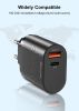 Charging Plug US Standard 3.0 Fast Charge PD Charger 18W for Apple Android USB-A + Type-c Dual Port