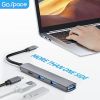 4 Port USB A Hub Adapter For Laptop Usb 3.0 Type C 5gbps; Suitable For Windows PC; Mac; Printer; Mobile HDD