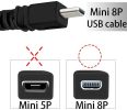 8PIN USB Battery Charger Data Sync Cable Cord for Sony Camera Cybershot DSC-W800 W810 W830 W330 W710 s