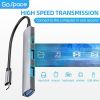 4 Port USB A Hub Adapter For Laptop Usb 3.0 Type C 5gbps; Suitable For Windows PC; Mac; Printer; Mobile HDD