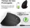 Rechargeable Ergonomic Wireless Mouse; 2.4GHz Wireless Optical Mouse with USB Receiver for Mac and Windows