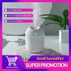 250ML Mini White Ultrasonic Air Humidifier Romantic Light USB Essential Oil Diffuser Car Purifier Aroma Anion Mist Maker With LE