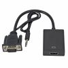 Full HD 1080P VGA to HDMI-compatible Converter Adapter Cable With Audio Output VGA HD Adapter for PC laptop to HDTV Projector