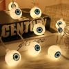 Halloween Horror Atmosphere Night Light Simulating Human Eyes Warm 1.5m 10 LED Garland String Lights Bar Home Party Decor