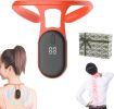 UIJKMN Portable Soothing Body Shaping Neck Instrument; Neck Acupoints Massager Device for Pain Relief (Black-1)