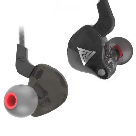 HiFi Sport Headphones 3.5mm In Ear Earphone For Running With Microphone Headset music Earbuds (Color: Black)