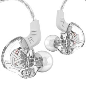 HiFi Sport Headphones 3.5mm In Ear Earphone For Running With Microphone Headset music Earbuds (Color: White)