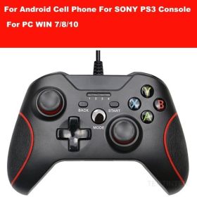 USB Wired Vibration Gamepad Joystick For PC Controller For Windows 7 / 8 / 10 Not for Xbox 360 Joypad with high quality (Color: BR)