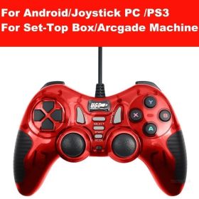 USB Wired Vibration Gamepad Joystick For PC Controller For Windows 7 / 8 / 10 Not for Xbox 360 Joypad with high quality (Color: 5 IN 1 RD)