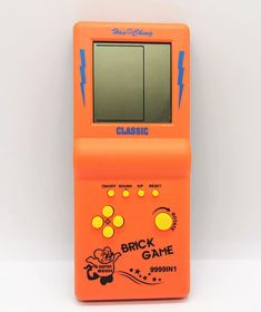Portable Game Console BRICK GAME Handheld Game Players Electronic Game Toys Pocket Game Console Classic Childhood Gift (Color: ORANGE)