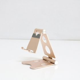 Cell Phone Stand; Adjustable Angle Metal Smartphone Stand; Desktop Phone Holder For All Phones And Tablets (Color: Local Tyrant Golden)