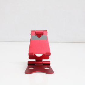 Cell Phone Stand; Adjustable Angle Metal Smartphone Stand; Desktop Phone Holder For All Phones And Tablets (Color: Red)
