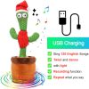 Dancing Cactus Toy Repeat What You Said 60/120 Songs Bluetooth Cactus Twisting The Body With Music Plant Kids Plush Stuffed Toys