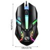 Limei S1 E-Sports LED Luminous Backlit Wired Mouse USB Wired For Desktop Laptop Mute Office Computer Gaming Mouse