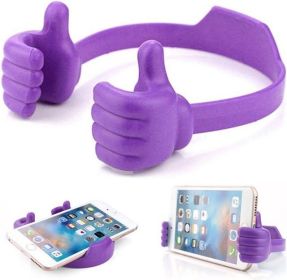 Hand Modeling Phone Stand Bracket Holder Wholesale Mobile Phone Holder Mount For Cell Phone Tablets Universal Desk Holder (Color: PURPLE)