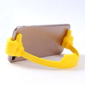 Hand Modeling Phone Stand Bracket Holder Wholesale Mobile Phone Holder Mount For Cell Phone Tablets Universal Desk Holder (Color: Yellow)
