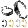 Suitable for fitbit charge3/4 smart bracelet Voo diamond metal bracelet stainless steel alloy metal wristband