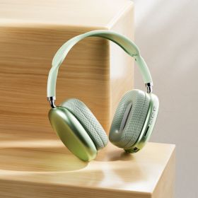 New  P9 Pro  Max Wireless Bluetooth Headphones HiFi Stereo Noise Cancelling Waterproof Mic Pods Over Ear Sports (Color: GREEN)