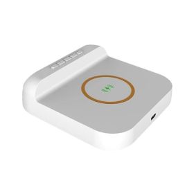 3P Experts Wireless Charger Alarm Clock (Color: White)