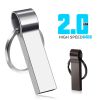 Silver Metal USB Flash Drives 64GB Free key Ring Pen Drive Creative Business Gifts Memory Stick Black Storage Devices