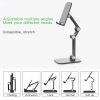Three Sections Foldable Desk Mobile Phone Holder For iPhone iPad Tablet Flexible Table Desktop Adjustable Cell Smartphone Stand