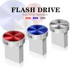 Mini Metal Button USB Flash Drives 64GB Blue Fashion Memory Stick Red External Storage Creative Gift Pen Drive Silver Pendrive