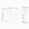 Adjustable Aluminum Alloy Tablet/Laptop Cooling Bracket Stand; Desk Riser; 360 Rotation Multi-Angle/Height For Computer Accessories