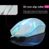Limei S1 E-Sports LED Luminous Backlit Wired Mouse USB Wired For Desktop Laptop Mute Office Computer Gaming Mouse