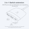 Hagibis Switch Dock TV Dock for Nintendo Switch Portable Docking Station USB C to 4K HDMI-compatible USB 3.0 Hub for Macbook Pro