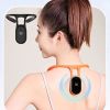 UIJKMN Portable Soothing Body Shaping Neck Instrument; Neck Acupoints Massager Device for Pain Relief (Black-1)